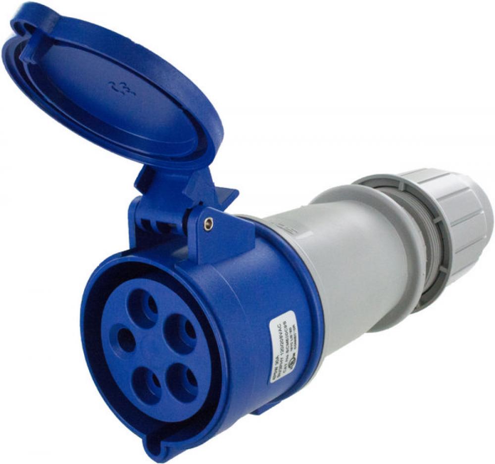 IP44 CONNECTOR 30A  3phase delta 120/208VAC  4P 5W  SPLASHPROOF<span class=' ItemWarning' style='display:block;'>Item is usually in stock, but we&#39;ll be in touch if there&#39;s a problem<br /></span>