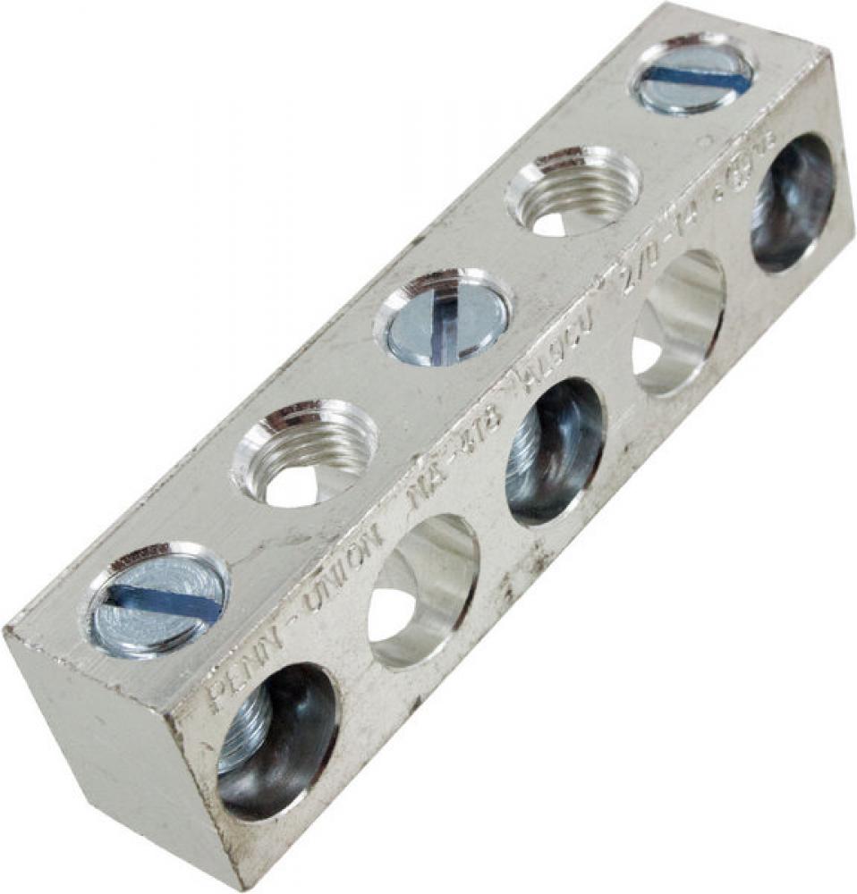 Aluminum Neutral bar, Tin Plated, 14-2/0 awg Copper and Aluminum, 3 circuits<span class=' ItemWarning' style='display:block;'>Item is usually in stock, but we&#39;ll be in touch if there&#39;s a problem<br /></span>