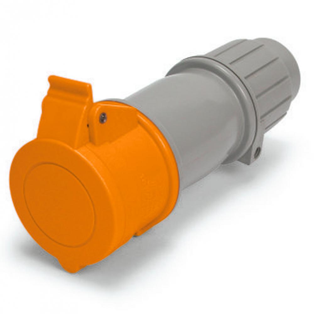 IP44 CONNECTOR 30A  125/250VAC  3P 4W  SPLASHPROOF<span class=' ItemWarning' style='display:block;'>Item is usually in stock, but we&#39;ll be in touch if there&#39;s a problem<br /></span>