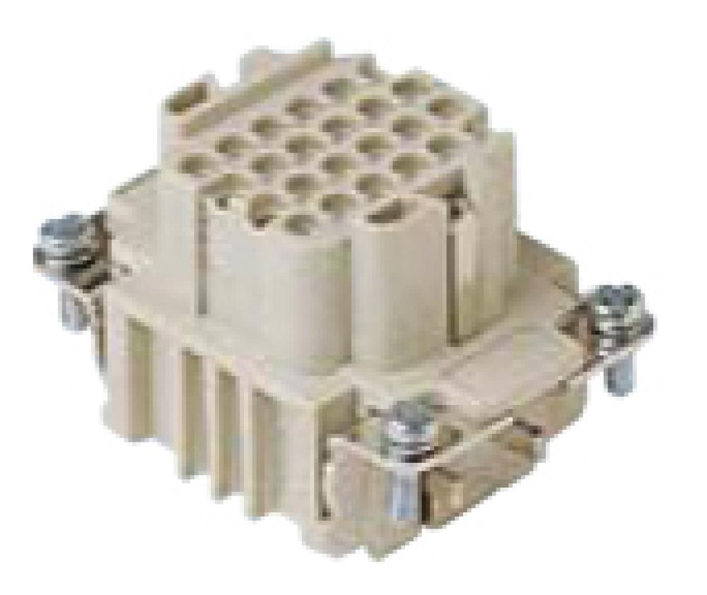 FEMALE INSERT - 24P+Ground  10A MAX - 250V  CRIMP TERMINAL<span class=' ItemWarning' style='display:block;'>Item is usually in stock, but we&#39;ll be in touch if there&#39;s a problem<br /></span>