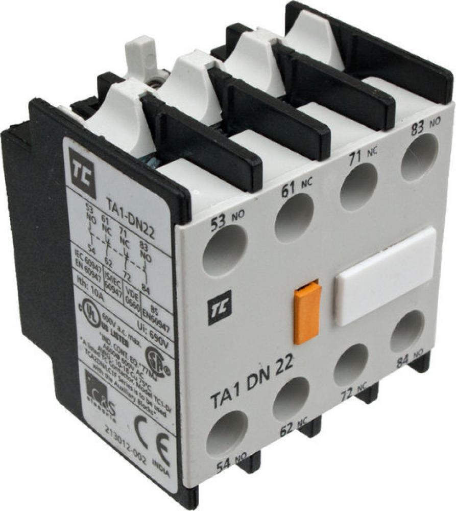 2 x N/O + 2 x N/C Aux. Contact<span class=' ItemWarning' style='display:block;'>Item is usually in stock, but we&#39;ll be in touch if there&#39;s a problem<br /></span>