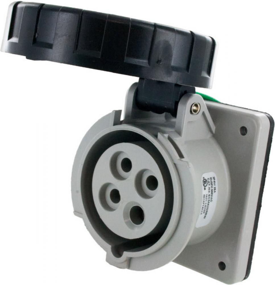 IP67 RECEPTACLE 20A  3phase 600VAC  3P 4W  WATERTIGHT<span class=' ItemWarning' style='display:block;'>Item is usually in stock, but we&#39;ll be in touch if there&#39;s a problem<br /></span>