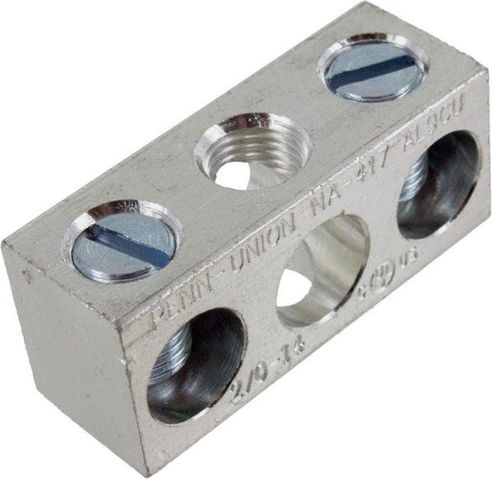 Aluminum Neutral bar, Tin Plated, 14-2/0 awg Copper and Aluminum, 2 circuits<span class=' ItemWarning' style='display:block;'>Item is usually in stock, but we&#39;ll be in touch if there&#39;s a problem<br /></span>
