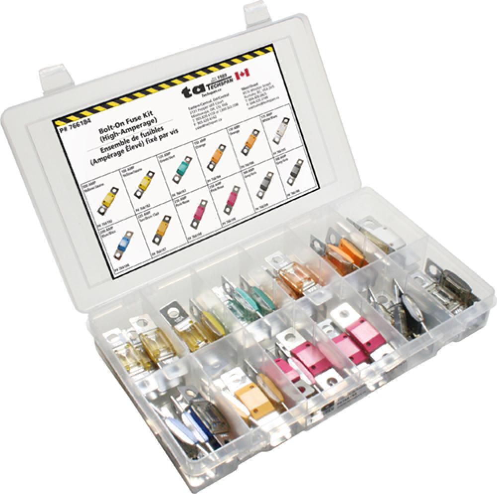 60PC Bolt-On Fuse (High-Amp) Assortment Kit - (Mini Flip Kit Series)<span class=' ItemWarning' style='display:block;'>Item is usually in stock, but we&#39;ll be in touch if there&#39;s a problem<br /></span>