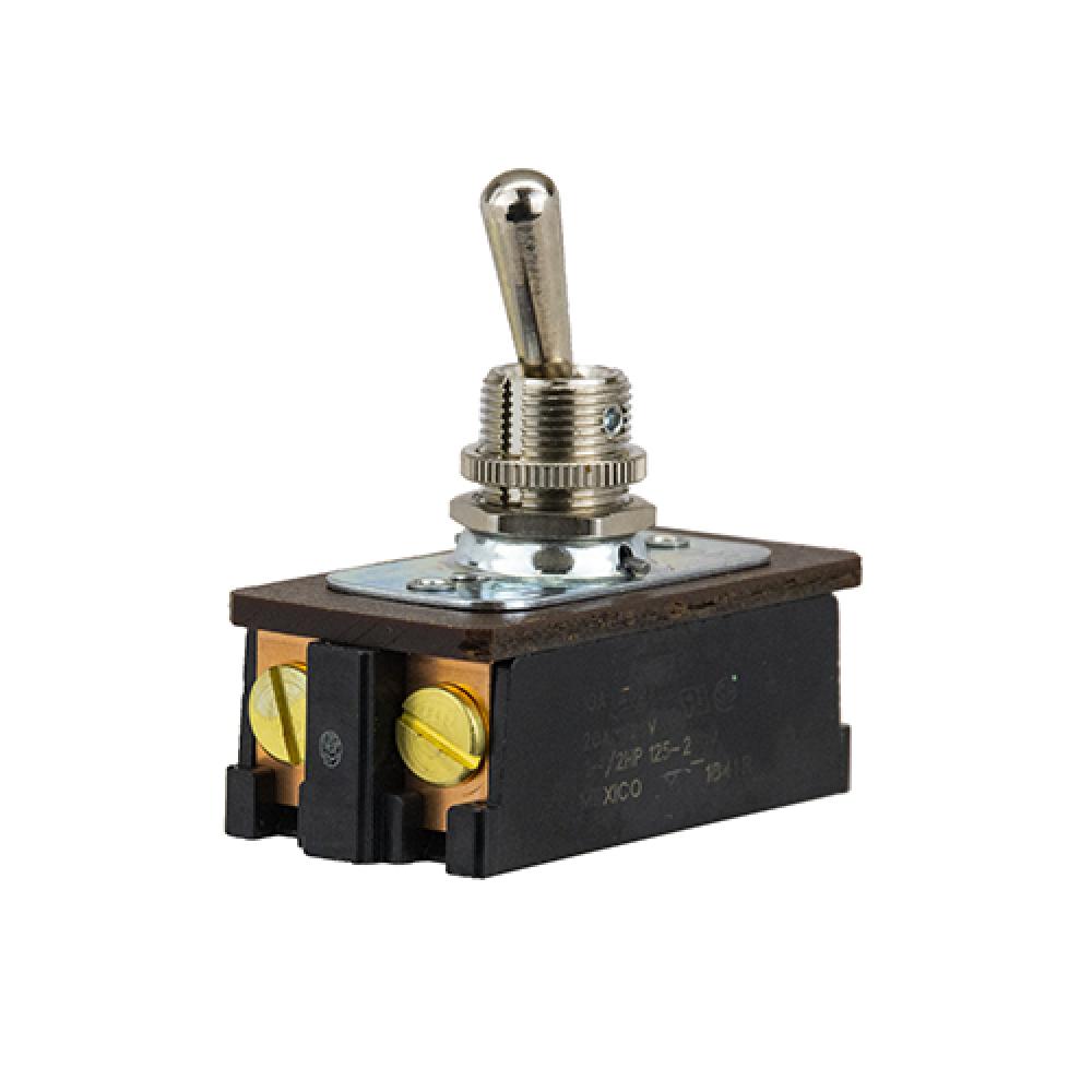 Switch Toggle On Off Dpst Bat Toggle Screw 20A<span class=' ItemWarning' style='display:block;'>Item is usually in stock, but we&#39;ll be in touch if there&#39;s a problem<br /></span>
