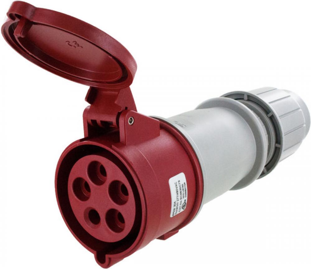 IP44 CONNECTOR 30A  3phase delta 277/480VAC  4P 5W  SPLASHPROOF<span class=' ItemWarning' style='display:block;'>Item is usually in stock, but we&#39;ll be in touch if there&#39;s a problem<br /></span>