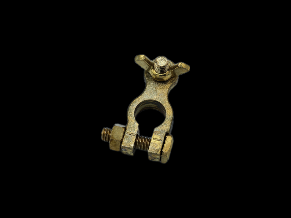 BATT TERM WING-NUT BRASS NEGATIVE 5/16&#34; 10PK<span class=' ItemWarning' style='display:block;'>Item is usually in stock, but we&#39;ll be in touch if there&#39;s a problem<br /></span>