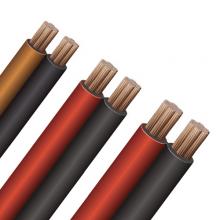 Techspan 768427 - BOOSTER CABLE CORD [BONDED] 2/2 BLACK/RED 100FT