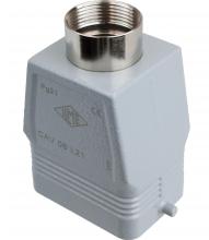 Techspan ETTP06S5 - HOOD - 6P+Ground    TWO PEGS  TOP ENTRY  HIGH CONSTRUCTION  CABLE GLAND PG 21