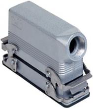 Techspan E10SEPM25D - 10P INSERTS - SIDE ENTRY HOOD  DOUBLE LEVER PANEL MOUNTING BASE  M25