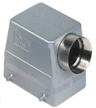Techspan ASTP32D6 - HOOD - 32P+Ground    FOUR PEGS  SIDE ENTRY  HIGH CONSTRUCTION  CABLE GLAND PG 29