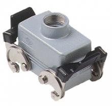 Techspan ETEL10D4 - HOOD - 10P+Ground    DOUBLE LEVERS  TOP ENTRY  CABLE GLAND PG 16