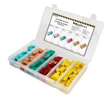 Techspan 766176 - 150PC Cartridge (Female-Type) Fuse Assortment Kit - (Mini Flip Kit Series)
