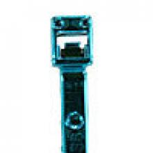 Techspan 762789 - CABLE TIE 8Inch 40LB CHRM PLTD BLUE 100PK