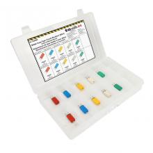 Techspan 766989 - 10PC Mini Blade-Type Circuit Breaker Assortment Kit - (Mini Flip Kit Series)