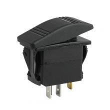 Techspan 765145 - SWITCH ROCKER RECT ON/OFF 3-BLD AMB P-LIGHT SPST