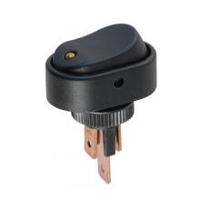 Techspan 765156 - SWITCH ROCKER OVAL ON/OFF AMBER P-LIGHT