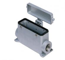 Techspan ES1P24DC5 - SURFACE MOUNTING BASE - 24P+Ground    FOUR PEGS & COVER  SINGLE PORT  PG 21