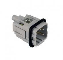 Techspan A04PS - MALE INSERT - 4P+Ground  10A MAX - 250V  WHITE