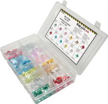 Techspan 766205 - 240PC Mini Blade Fuse Assortment Kit - (Mini Flip Kit Series)