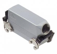 Techspan ESEL24D5 - HOOD - 24P+Ground    DOUBLE LEVERS  SIDE ENTRY  CABLE GLAND PG 21