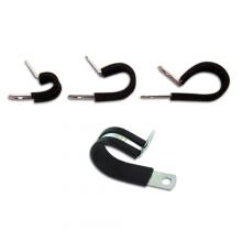 Techspan 766357 - CLAMP RUBBER/STAINLESS STL 1/2W x 1ID 10PK