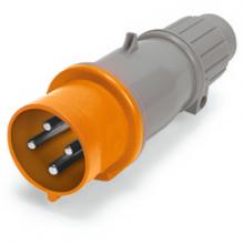 Techspan SCM420P12S - IP44 PLUG 20A  125/250VAC  3P 4W  SPLASHPROOF
