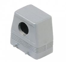 Techspan EFEP10D4 - HOOD - 10P+Ground    FOUR PEGS  FRONT ENTRY  HIGH CONSTRUCTION  CABLE GLAND PG 16