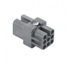 Techspan D07RC - FEMALE INSERT - 7P+Ground  10A - MAX 250V  GRAY & BLACK