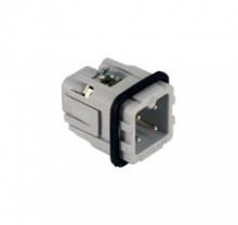 Techspan A03PS - MALE INSERT - SCREW TERMINAL  3P+Ground  10A MAX - 250V  WHITE