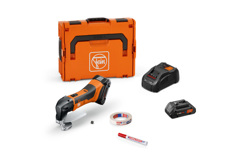 Cordless sheet metal shears for up to 16 gauge [1.6mm]<span class=' ItemWarning' style='display:block;'>Item is usually in stock, but we&#39;ll be in touch if there&#39;s a problem<br /></span>