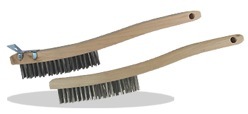 Curved Handle Wire Scratch Brush<span class=' ItemWarning' style='display:block;'>Item is usually in stock, but we&#39;ll be in touch if there&#39;s a problem<br /></span>
