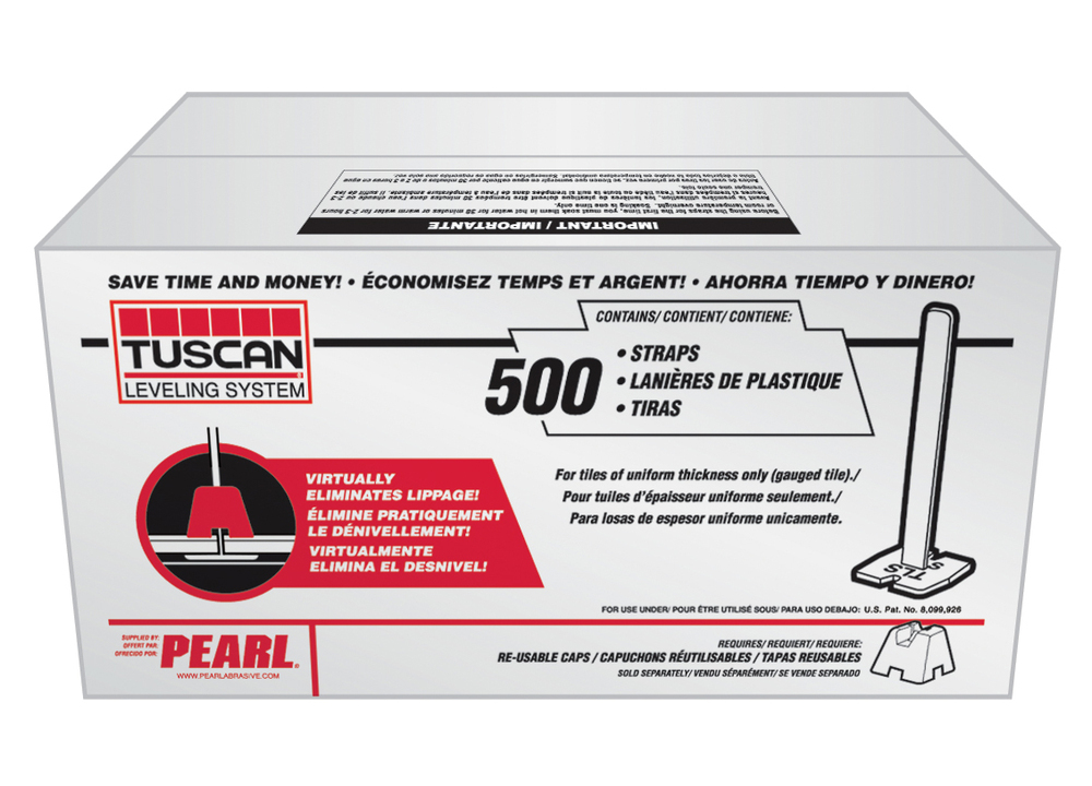 Tuscan Leveling System Wing Straps, 500/Box<span class=' ItemWarning' style='display:block;'>Item is usually in stock, but we&#39;ll be in touch if there&#39;s a problem<br /></span>