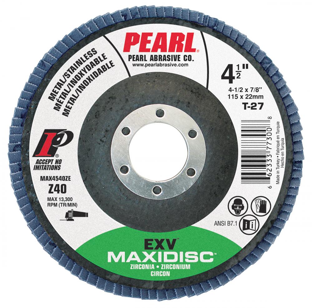 MAX5060Z9E 5&#34; x 7/8&#34; Zirc EXV Flap Disc - 60 grit<span class=' ItemWarning' style='display:block;'>Item is usually in stock, but we&#39;ll be in touch if there&#39;s a problem<br /></span>