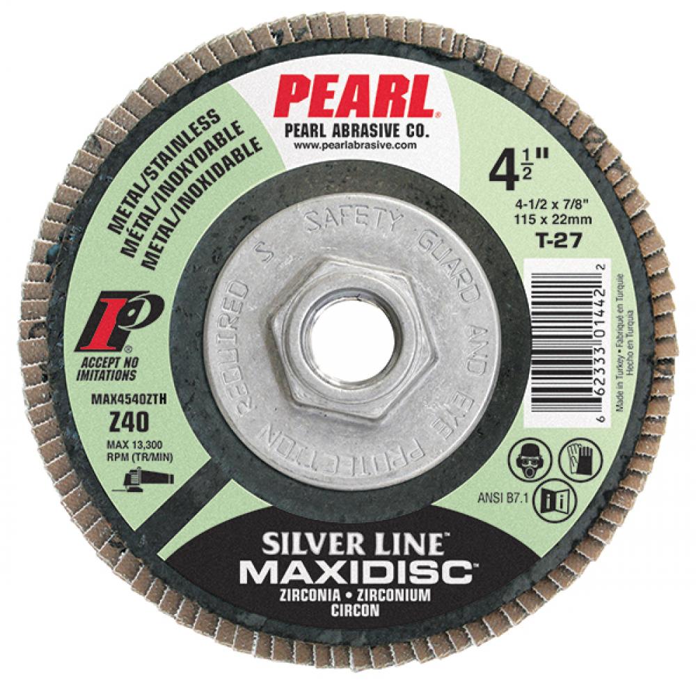7 x 5/8-11 Silver Line™ Zirconia Maxidisc™Type 29 Shape Flap Disc<span class=' ItemWarning' style='display:block;'>Item is usually in stock, but we&#39;ll be in touch if there&#39;s a problem<br /></span>