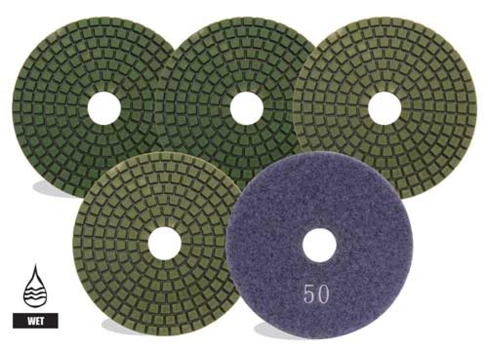 SPS4050 4&#34; 50 GRIT WET PAD POLISHING<span class=' ItemWarning' style='display:block;'>Item is usually in stock, but we&#39;ll be in touch if there&#39;s a problem<br /></span>