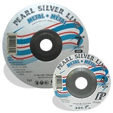 Pearl Abrasive Co. DC4505T - 4-1/2 x 1/8 x 7/8 Silver Line™ AO Depressed Center Wheels, A24R, Pipeline