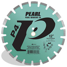 Pearl Abrasive Co. LW1612AGP - 16 x .125 x 1, 20mm Pearl P4™ Asphalt & Green Concrete Segmented Blade, 12mm Rim