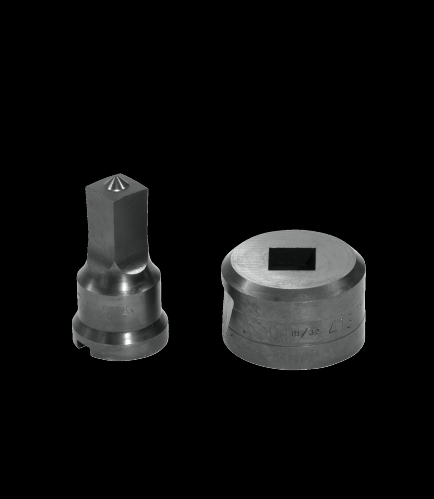 9/16 Square Punch & Die Set w<span class=' ItemWarning' style='display:block;'>Item is usually in stock, but we&#39;ll be in touch if there&#39;s a problem<br /></span>