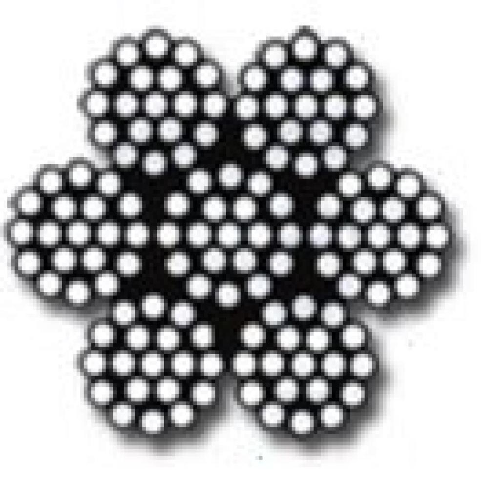 6X19 IWRC STAINLESS CABLE T302/304    1/2 &#34;<span class=' ItemWarning' style='display:block;'>Item is usually in stock, but we&#39;ll be in touch if there&#39;s a problem<br /></span>
