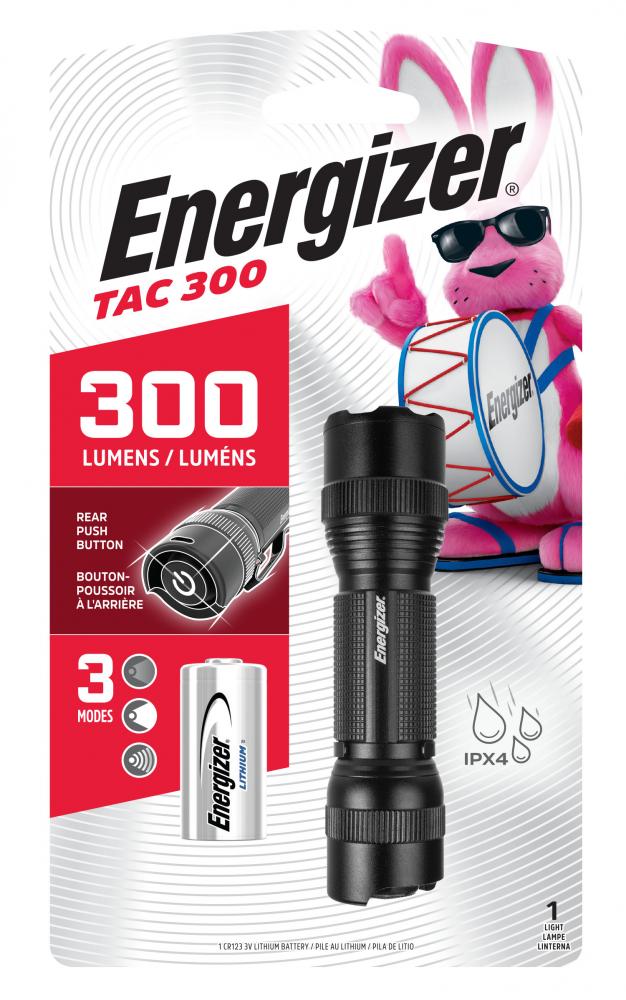 Energizer TAC 300 LED Tactical Metal Flashlight<span class=' ItemWarning' style='display:block;'>Item is usually in stock, but we&#39;ll be in touch if there&#39;s a problem<br /></span>