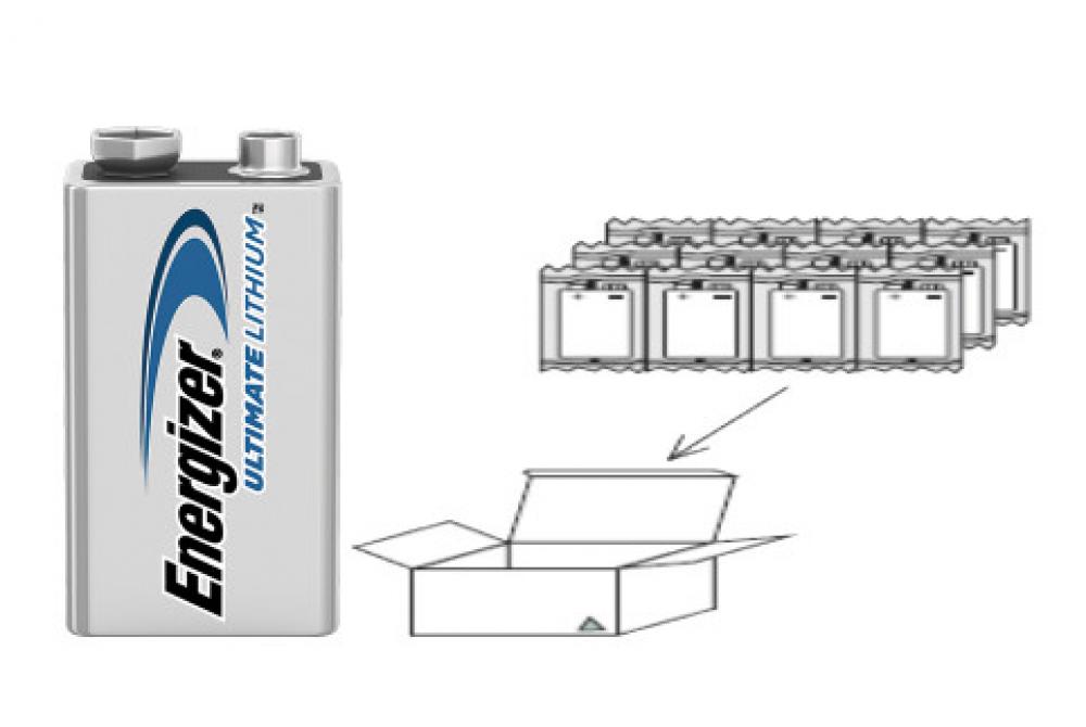Energizer Ultimate Lithium 9V Batteries (1 Pack), Lithium 9 Volt Batteries<span class=' ItemWarning' style='display:block;'>Item is usually in stock, but we&#39;ll be in touch if there&#39;s a problem<br /></span>
