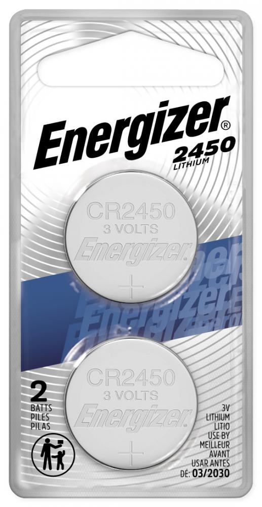 Energizer 2450 Lithium Coin Battery, 2 Pack<span class=' ItemWarning' style='display:block;'>Item is usually in stock, but we&#39;ll be in touch if there&#39;s a problem<br /></span>