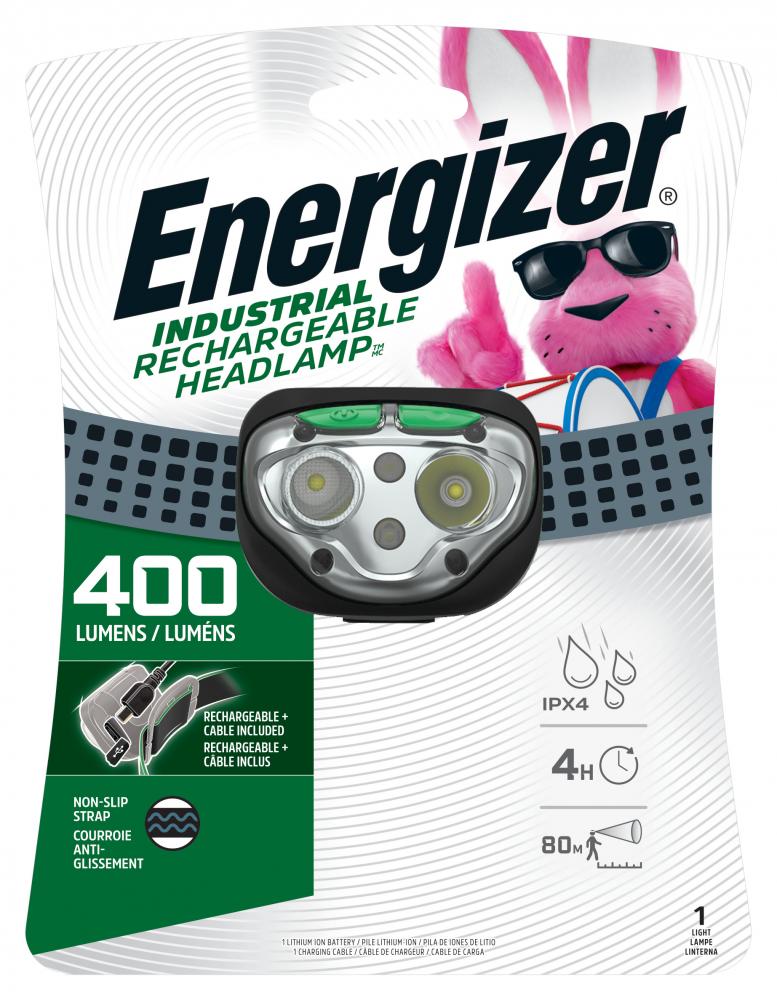 Energizer LED Rechargeable Headlamp Flashlight, 15-Hour Run Time, 400 Lumens<span class=' ItemWarning' style='display:block;'>Item is usually in stock, but we&#39;ll be in touch if there&#39;s a problem<br /></span>