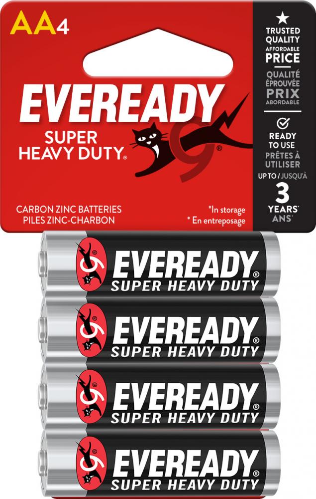 Eveready Super Heavy Duty AA Battery<span class=' ItemWarning' style='display:block;'>Item is usually in stock, but we&#39;ll be in touch if there&#39;s a problem<br /></span>