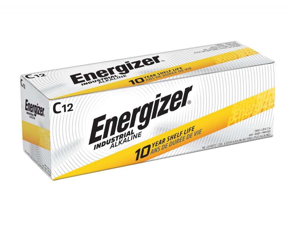 Energizer Industrial C Batteries, C Cell Energizer Industrial Alkaline Batteries<span class=' ItemWarning' style='display:block;'>Item is usually in stock, but we&#39;ll be in touch if there&#39;s a problem<br /></span>
