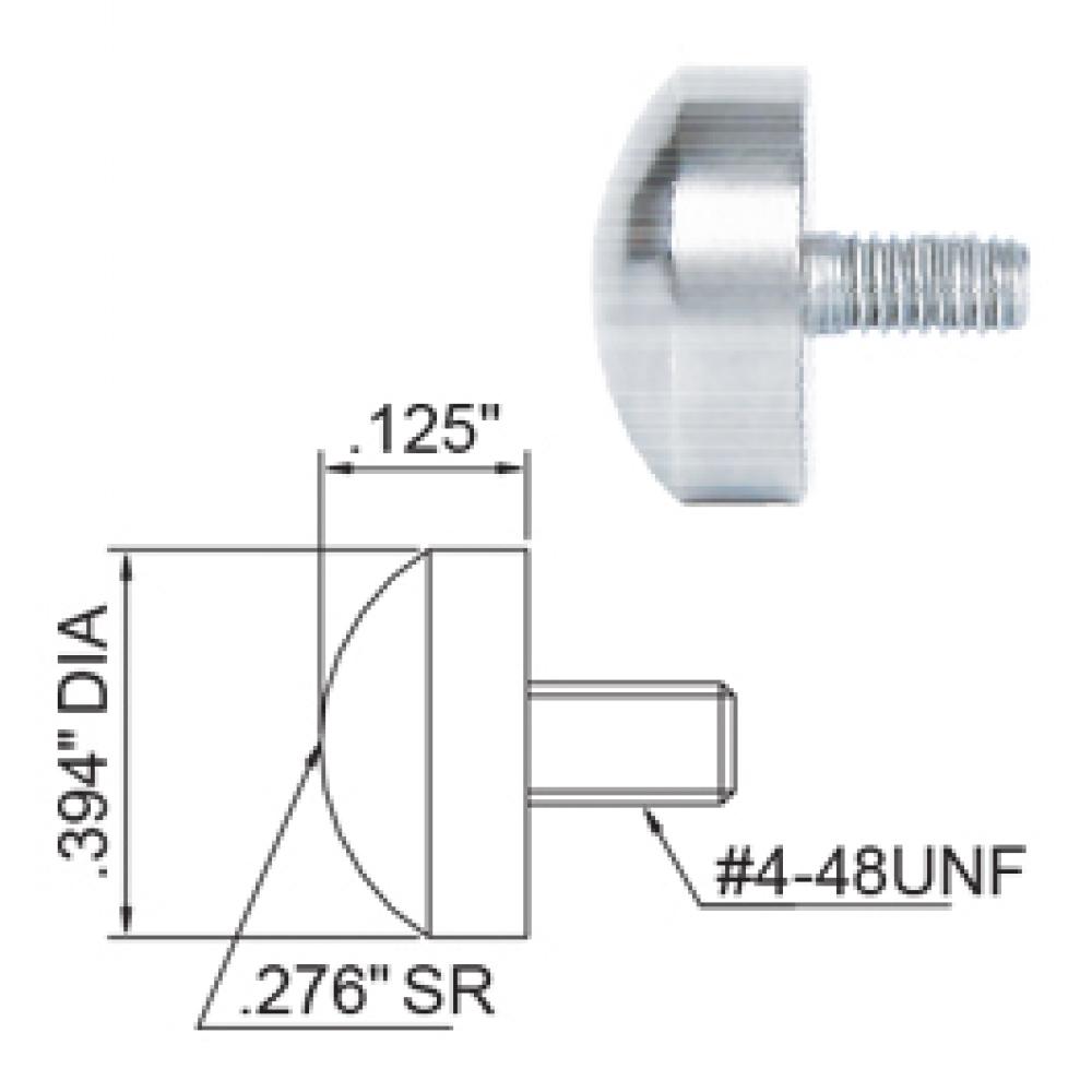 SPHERICAL POINTS STEEL 10X5X7MM M2.5X0.45 FOR METRIC DIAL INDICATORS<span class=' ItemWarning' style='display:block;'>Item is usually in stock, but we&#39;ll be in touch if there&#39;s a problem<br /></span>