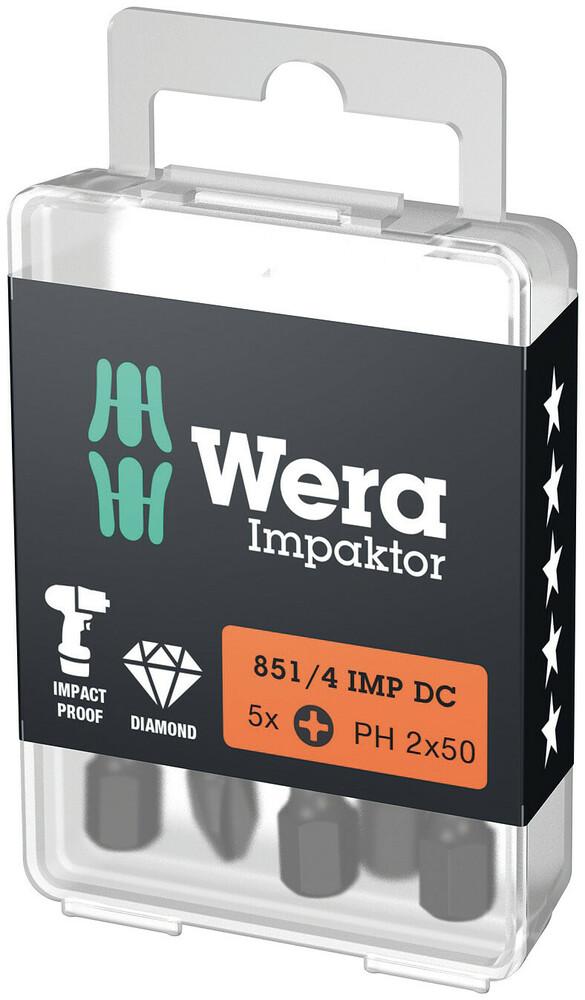 851/4 IMP DC PH 2 X 50 MM BITS FOR PHILLIPS SCREWS, IMPACT (1 Pack = 5pcs)<span class=' ItemWarning' style='display:block;'>Item is usually in stock, but we&#39;ll be in touch if there&#39;s a problem<br /></span>