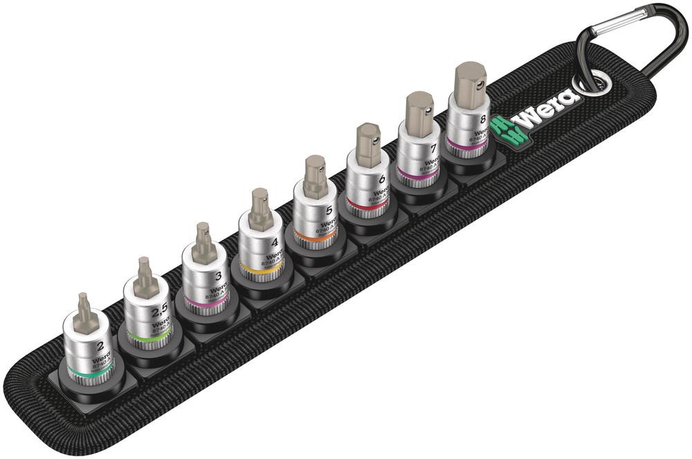 Belt 2 Zyklop bit socket set with holding function, 1/4&#34; drive, 8 pieces<span class=' ItemWarning' style='display:block;'>Item is usually in stock, but we&#39;ll be in touch if there&#39;s a problem<br /></span>