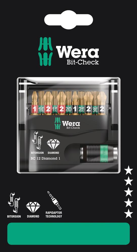 Bit-Check 12 Diamond 1 SB Bits assortment<span class=' ItemWarning' style='display:block;'>Item is usually in stock, but we&#39;ll be in touch if there&#39;s a problem<br /></span>